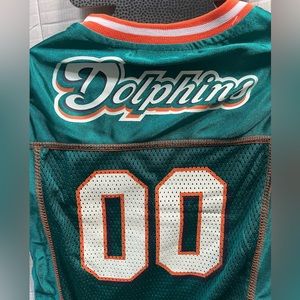 Miami Dolphins Jersey for Dog, Team Jersey Pet Wear Size Large Brand New